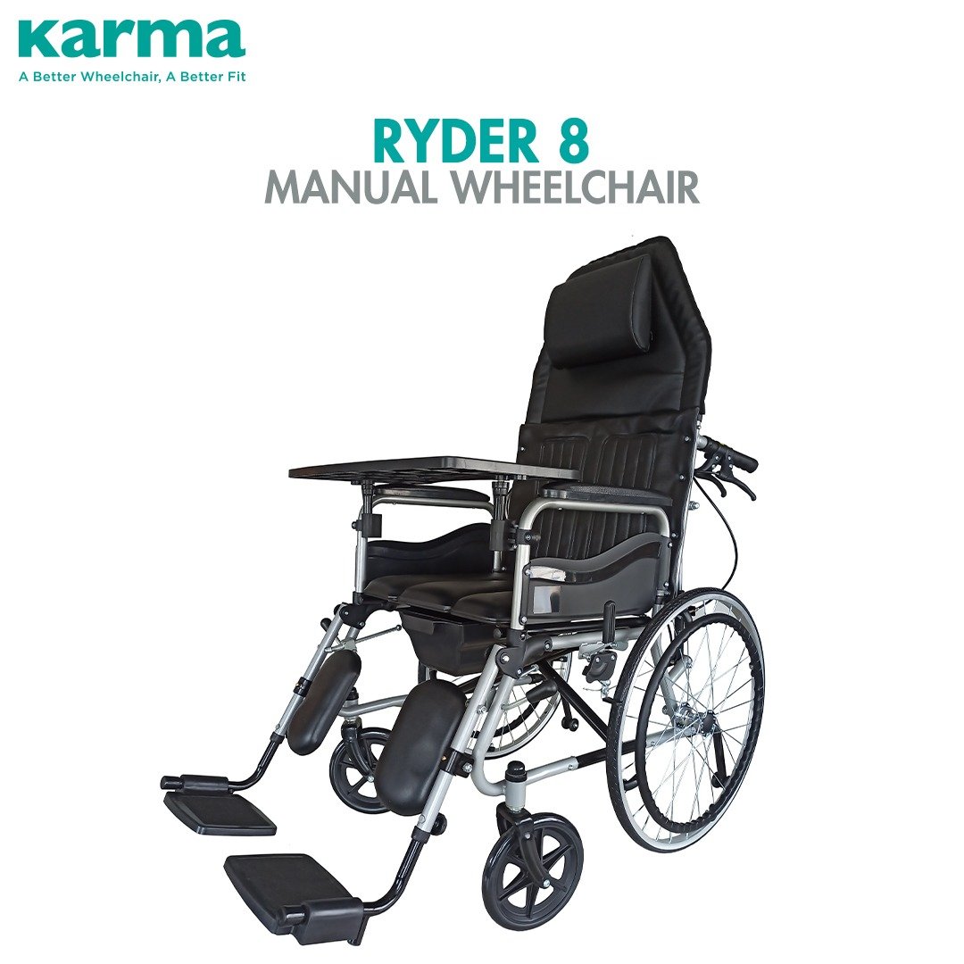 Ryder 8 Commode Wheelchair